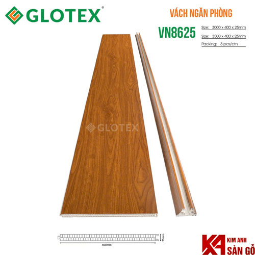 Vách Ngăn Nhựa 2 Mặt Glotex VN-8625
